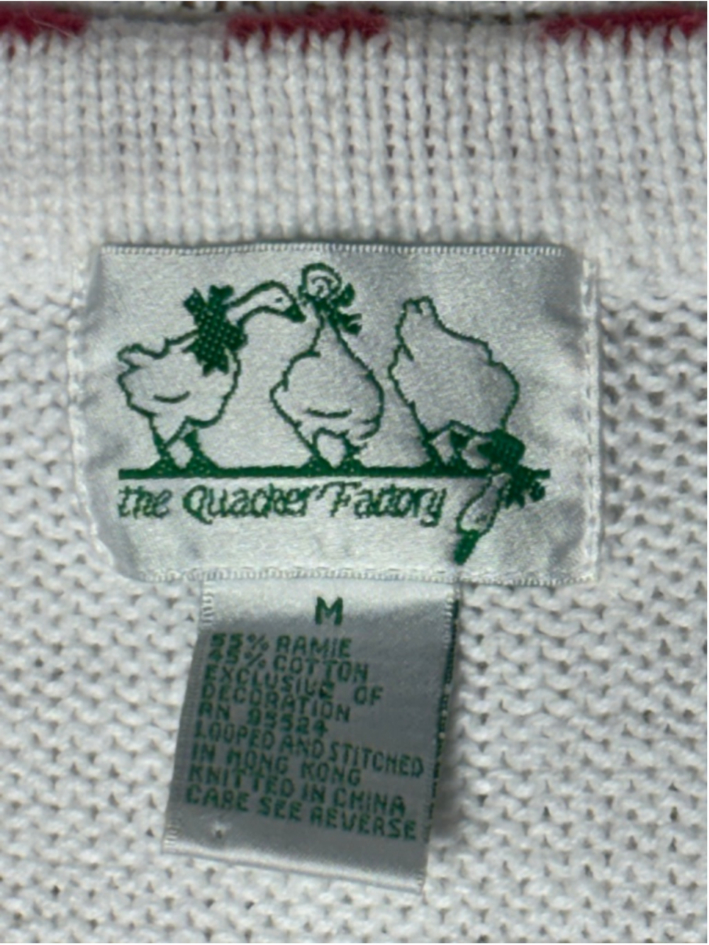 Vtg Quacker Factory grandmacore 4th of July American Patriotic Knit Cardigan EUC - Picture 6 of 7